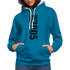 18. Geburtstag Geboren 2005 Limited Edition Retro Style Hoodie - Pfauenblau/Grau meliert