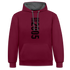 18. Geburtstag Geboren 2005 Limited Edition Retro Style Hoodie - Weinrot/Anthrazit