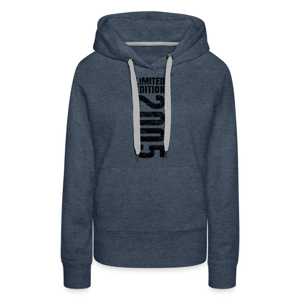 18. Geburtstag Geboren 2005 Limited Edition Retro Style Premium Hoodie - Jeansblau