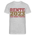 Rente 2023 Ich habe fertig Ruhestand Rentner Geschenk T-Shirt - Grau meliert
