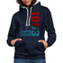 60. Geburtstag 1963 Limited Edition Geschenk Kontrast-Hoodie - Navy/Grau meliert