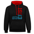 40. Geburtstag 1983 Limited Edition Geschenk Kontrast-Hoodie - Schwarz/Rot