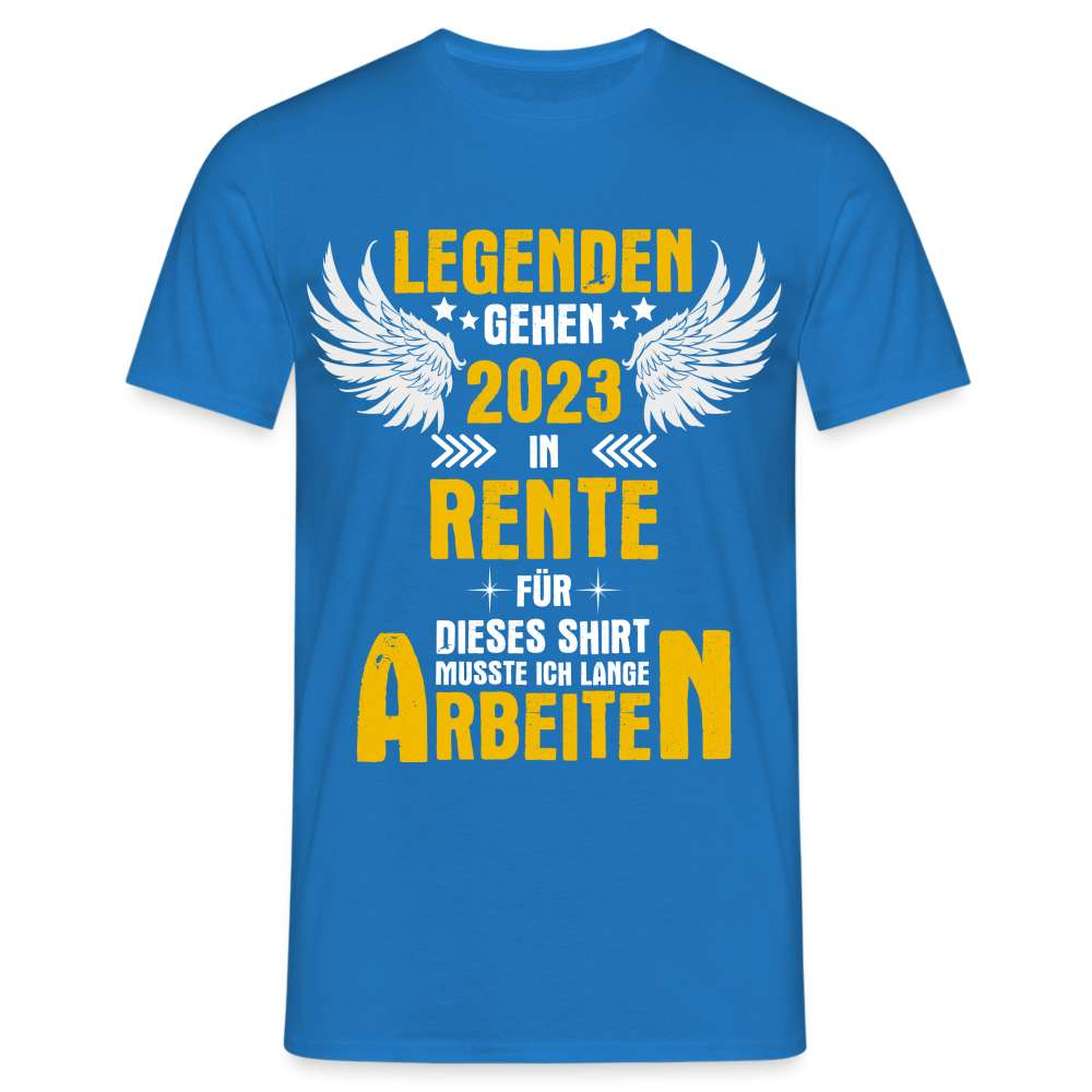Rente 2023 Legenden gehen in Rente Ruhestand Geschenk T-Shirt - Royalblau