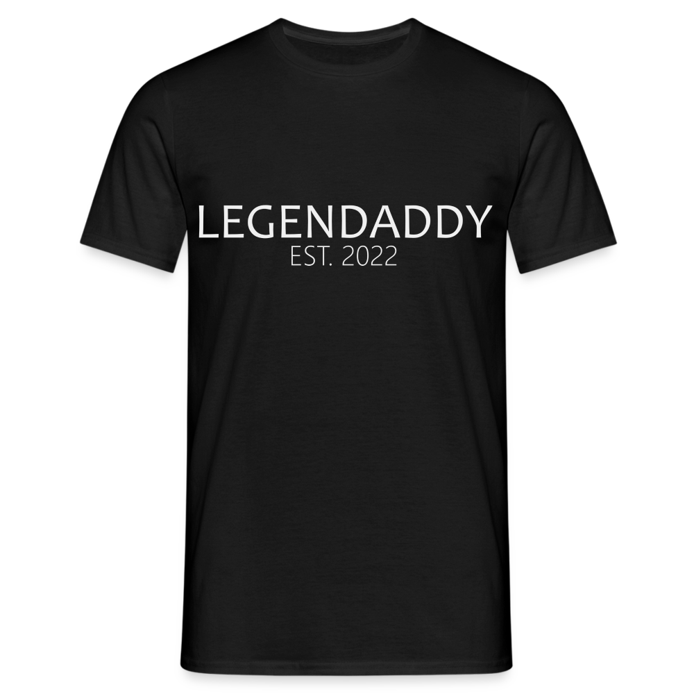 Legendaddy 2022 Geschenk T-Shirt für werdende Papas - Schwarz