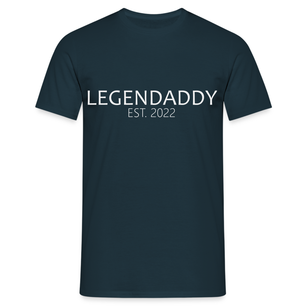 Legendaddy 2022 Geschenk T-Shirt für werdende Papas - Navy