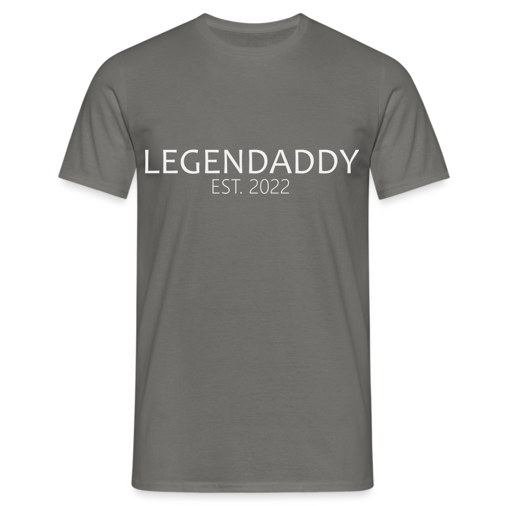 Legendaddy 2022 Geschenk T-Shirt für werdende Papas - Graphit