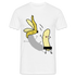Lustige strippende Banane Männer Fun T-Shirt - weiß
