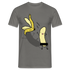 Lustige strippende Banane Männer Fun T-Shirt - Graphit