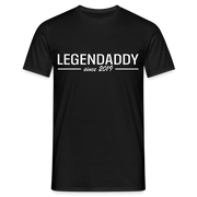Vatertag Shirt Legendaddy seit 2019 Vatertags Geschenk T-Shirt - Schwarz