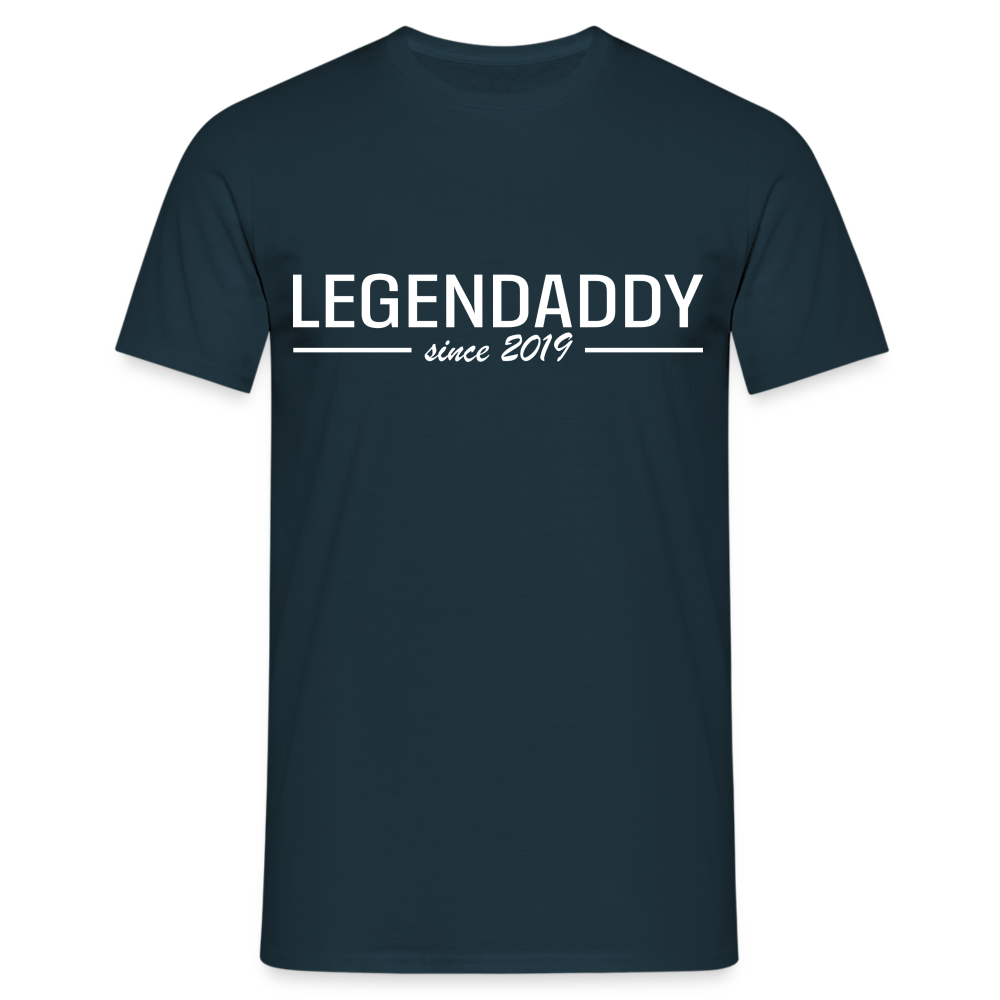 Vatertag Shirt Legendaddy seit 2019 Vatertags Geschenk T-Shirt - Navy