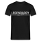 Vatertag Shirt Legendaddy seit 2008 Vatertags Geschenk T-Shirt - Schwarz