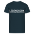 Vatertag Shirt Legendaddy seit 2008 Vatertags Geschenk T-Shirt - Navy