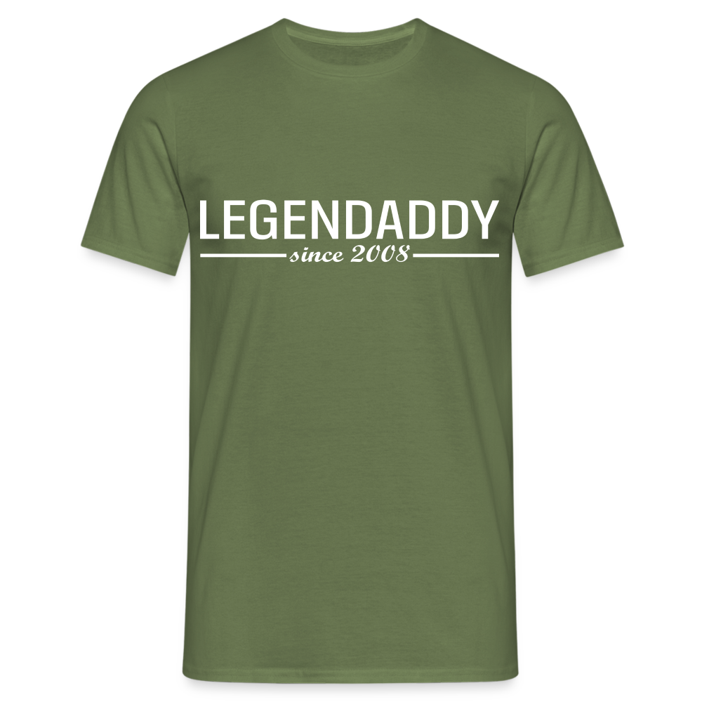 Vatertag Shirt Legendaddy seit 2008 Vatertags Geschenk T-Shirt - Militärgrün