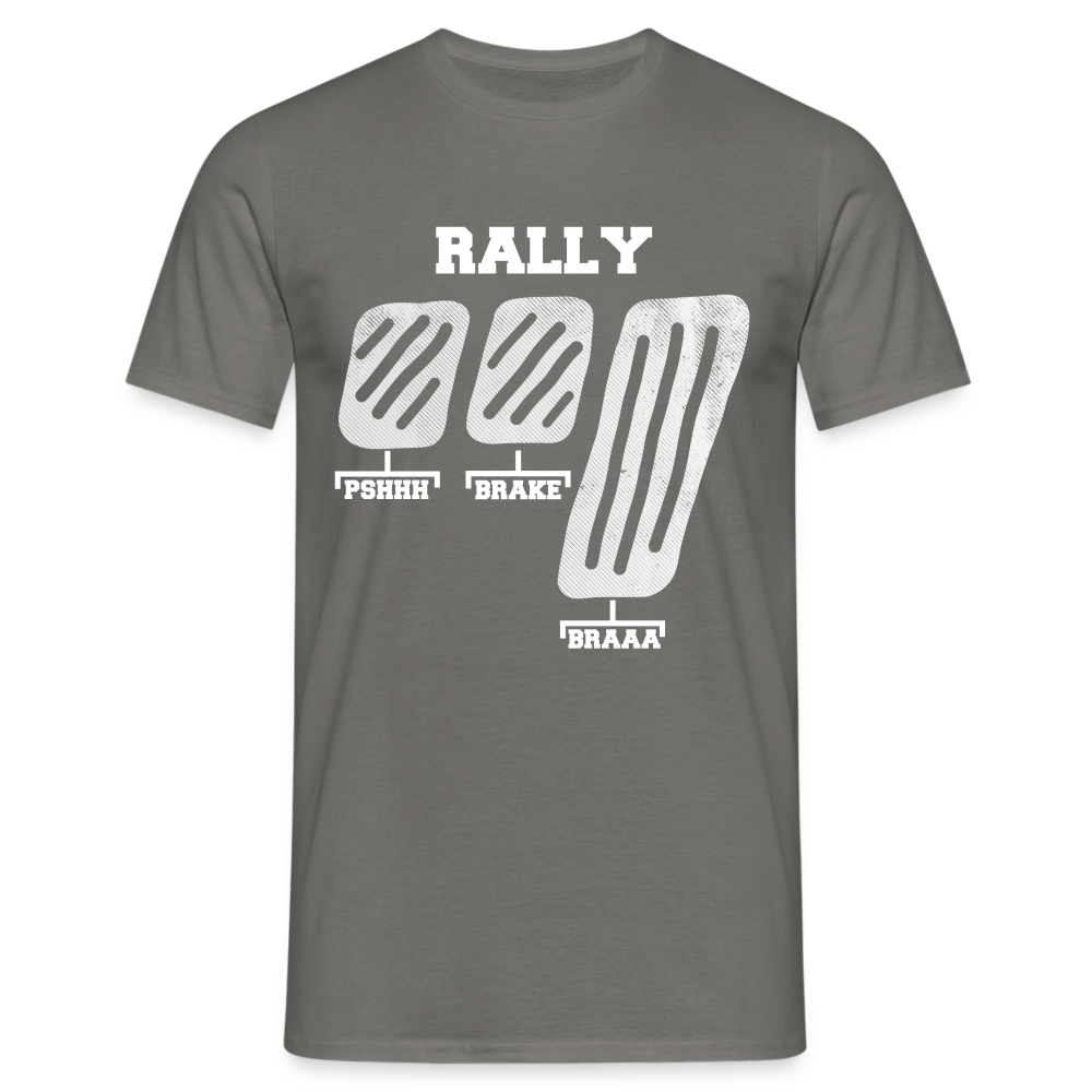 Autorennen Rally Rennwagen Pedalen Lustiges T-Shirt - Graphit