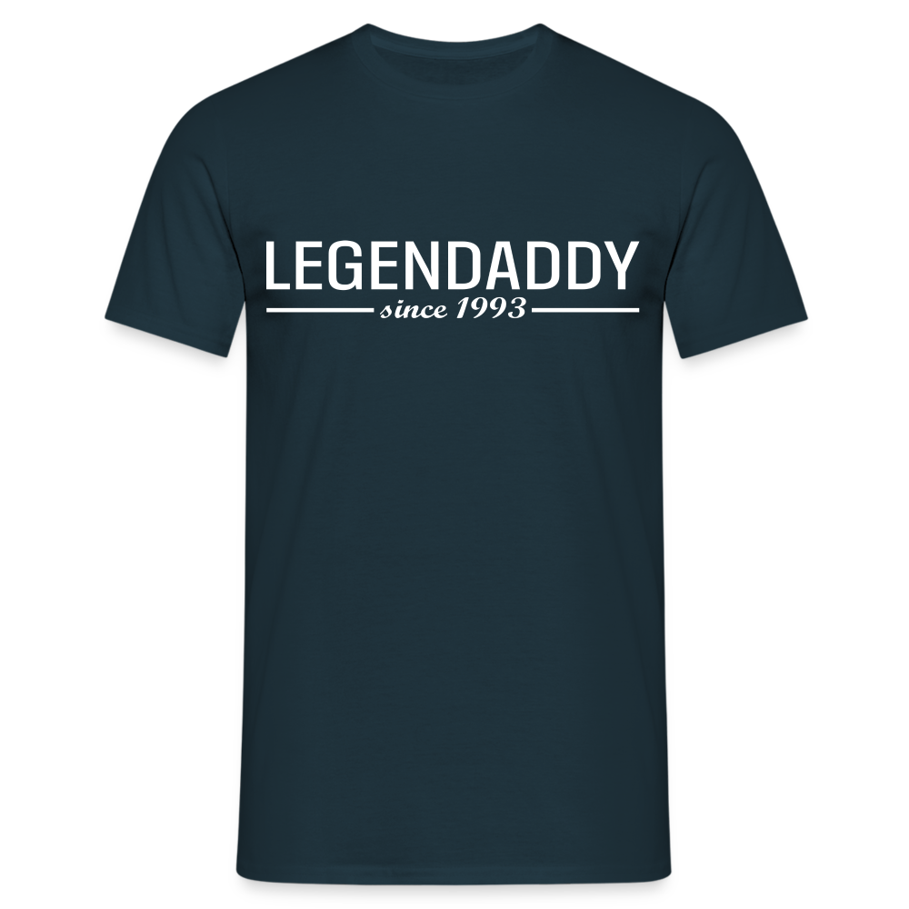Vatertag Shirt Legendaddy seit 1993 Vatertags Geschenk T-Shirt - Navy