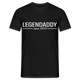 Vatertag Shirt Legendaddy seit 2013 Vatertags Geschenk T-Shirt - Schwarz