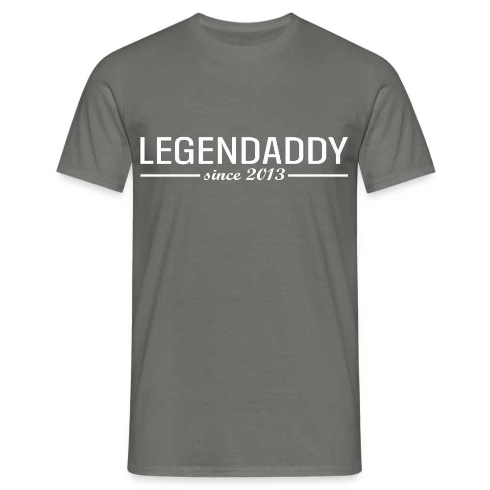 Vatertag Shirt Legendaddy seit 2013 Vatertags Geschenk T-Shirt - Graphit