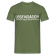 Vatertag Shirt Legendaddy seit 2013 Vatertags Geschenk T-Shirt - Militärgrün