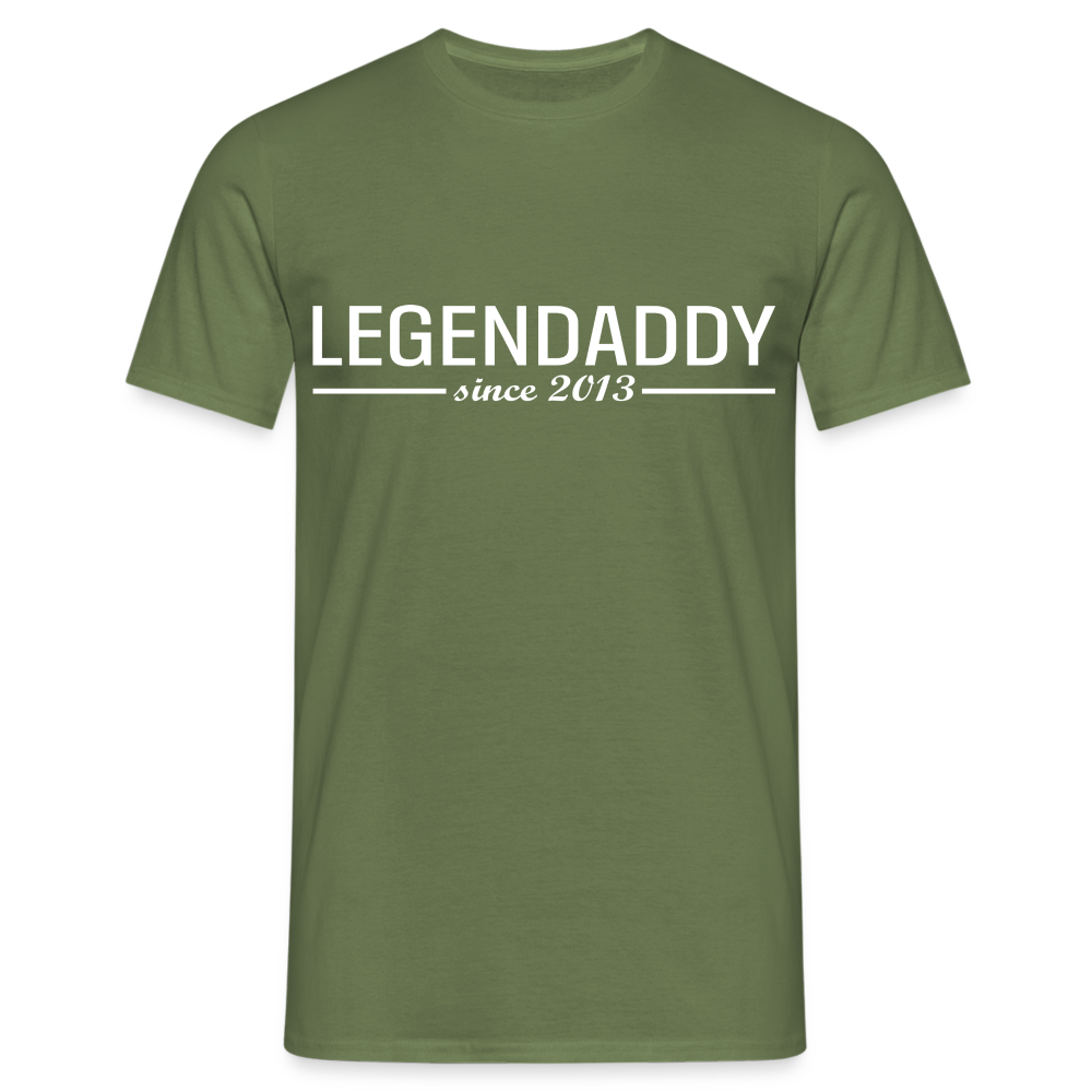 Vatertag Shirt Legendaddy seit 2013 Vatertags Geschenk T-Shirt - Militärgrün