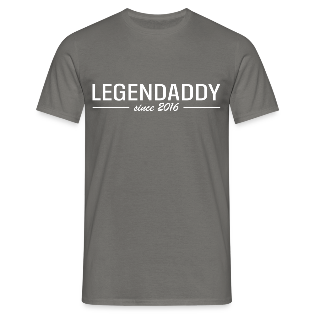 Vatertag Shirt Legendaddy seit 2016 Vatertags Geschenk T-Shirt - Graphit