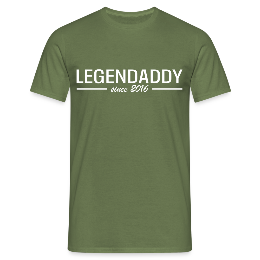 Vatertag Shirt Legendaddy seit 2016 Vatertags Geschenk T-Shirt - Militärgrün