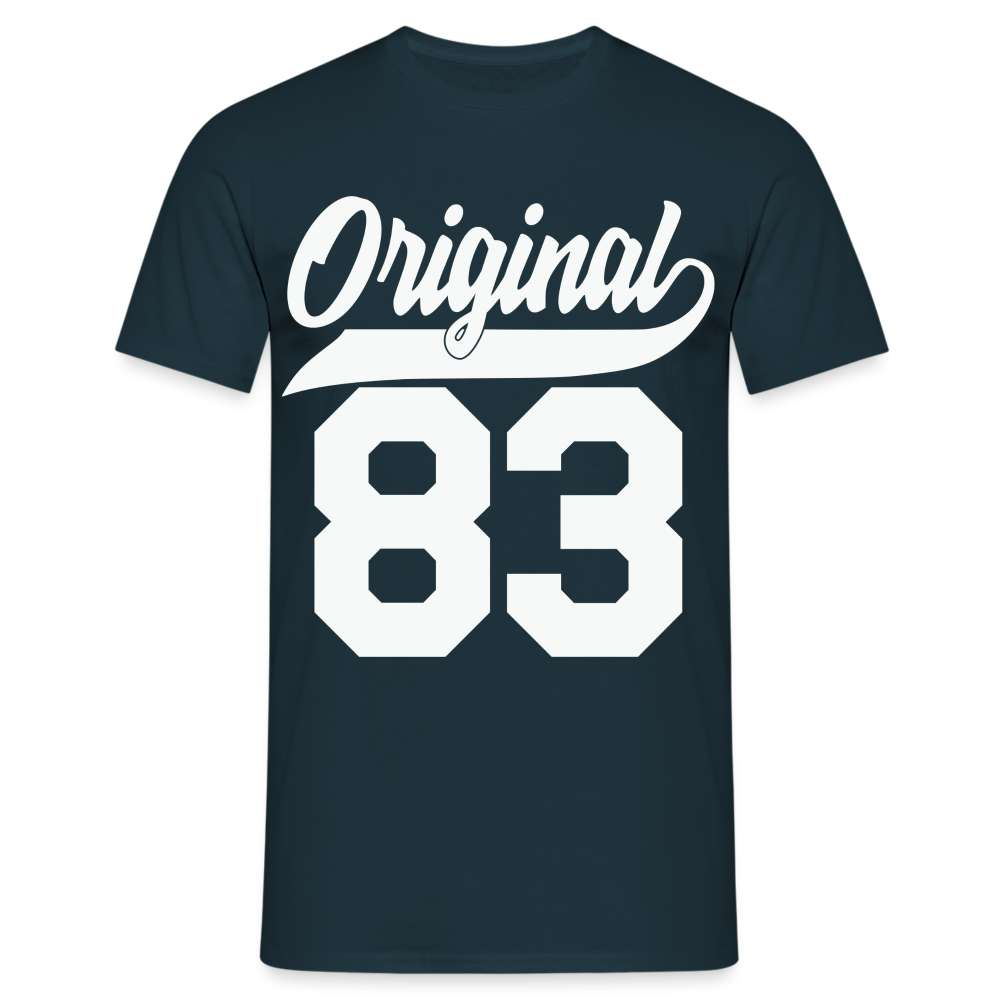 40. Geburtstag Original 1983 Geburtstagsgeschenk T-Shirt - Navy