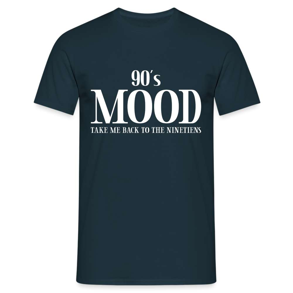 90#S mood - 90er Retro Style Shirt - Back to the Ninetiens - Navy