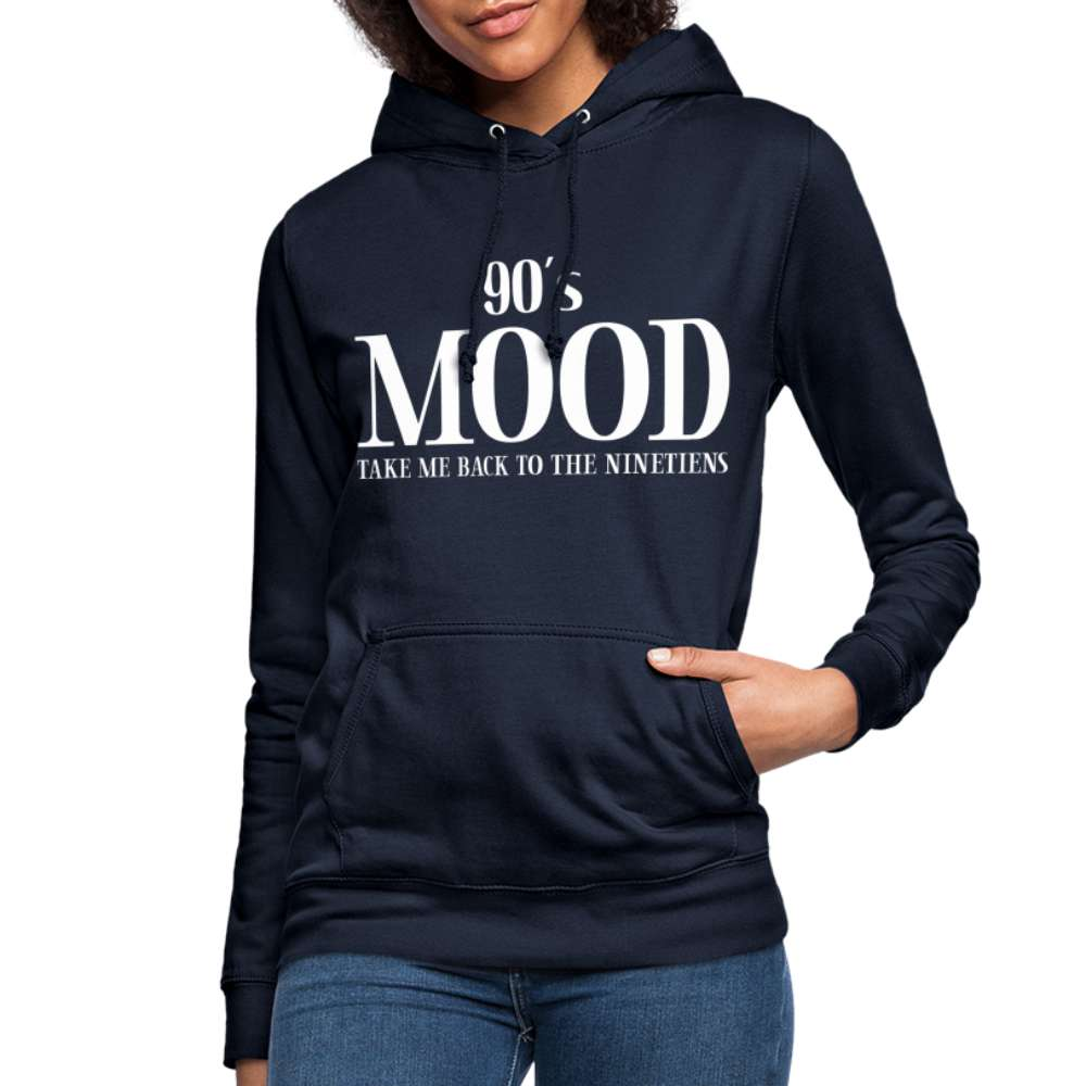 90's MOOD - 90er Retro Style - Back to the Ninetiens Frauen Hoodie - Navy