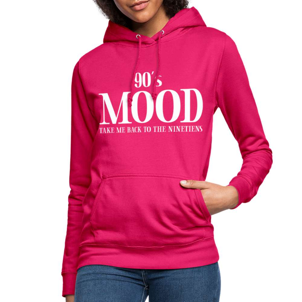 90's MOOD - 90er Retro Style - Back to the Ninetiens Frauen Hoodie - dunkles Pink