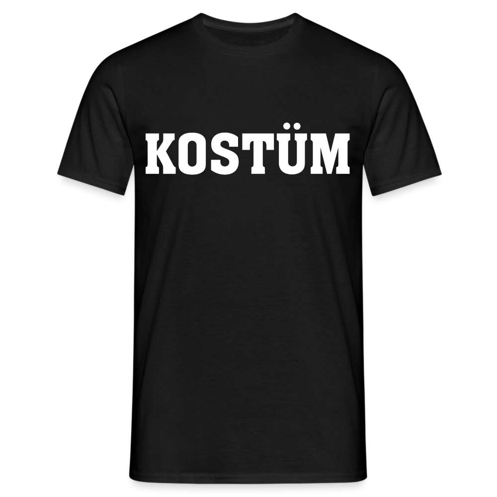 Fasching Kostüm Muffel Lustiges Faschings Männer T-Shirt - Schwarz