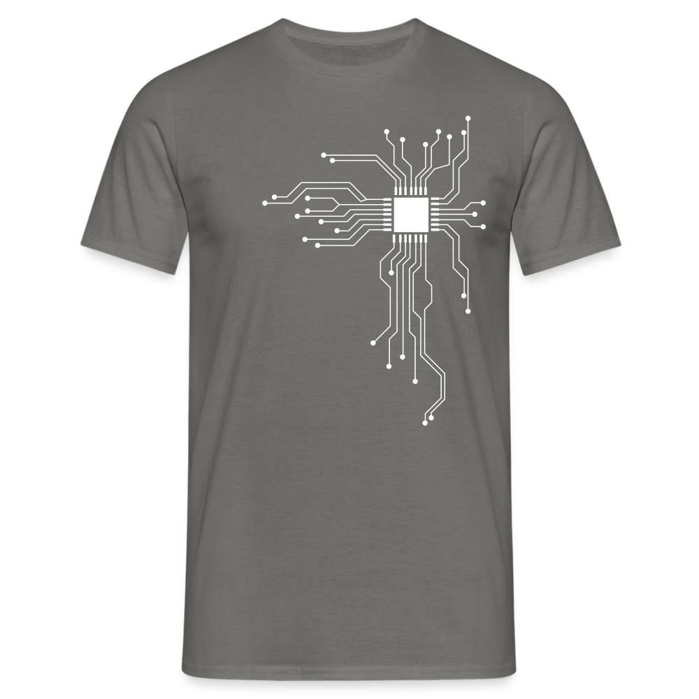 Computer Nerd Shirt Computer Chip Geschenk T-Shirt - Graphit