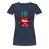 18. Geburtstag "Hot & Spicay" Lustiges Frauen Geschenk T-Shirt - Navy