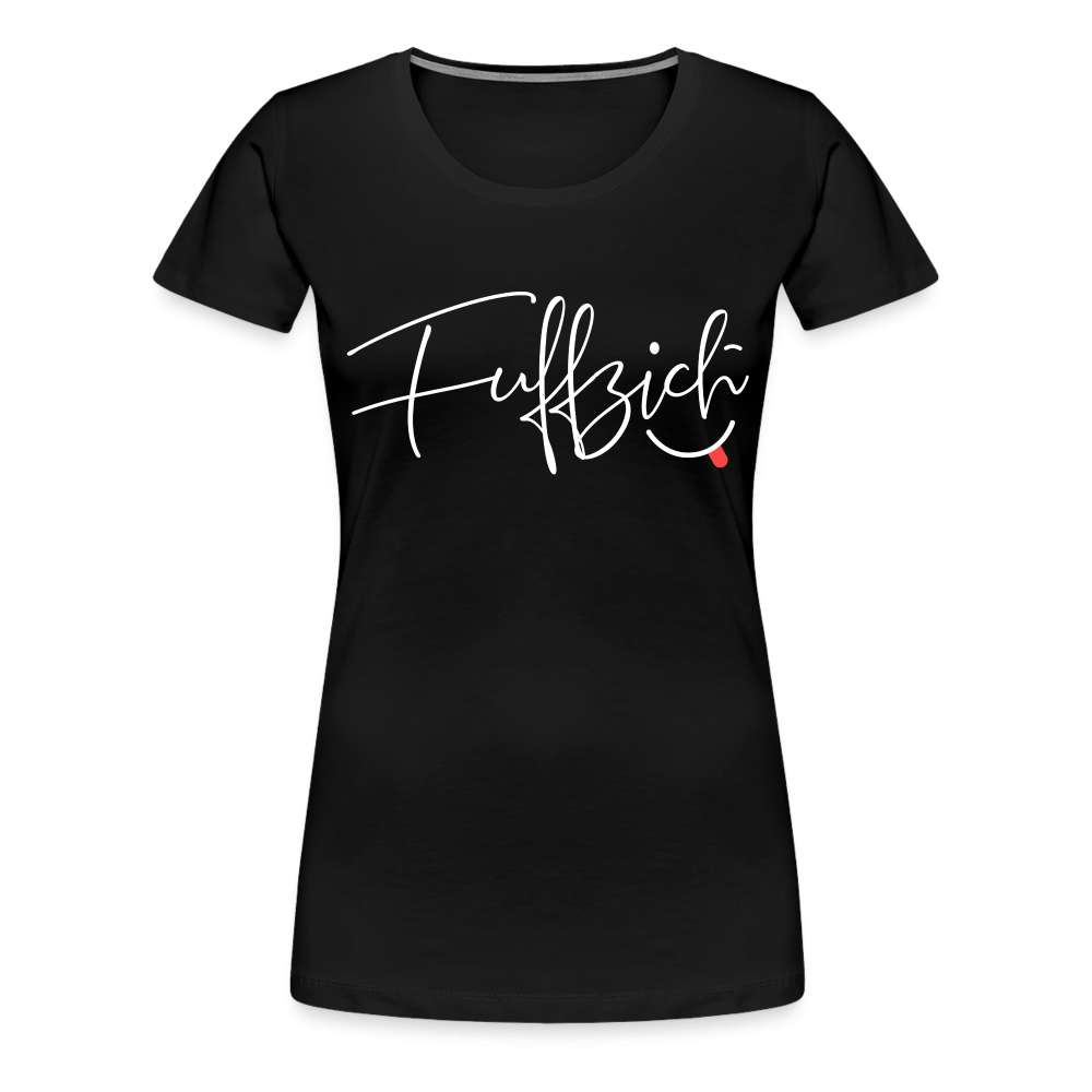 50. Geburtstag "Fuffzich" Lustiges Frauen Geschenk T-Shirt - Schwarz