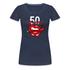50. Geburtstag Hot & Spicy Geschenk Frauen Premium T-Shirt - Navy