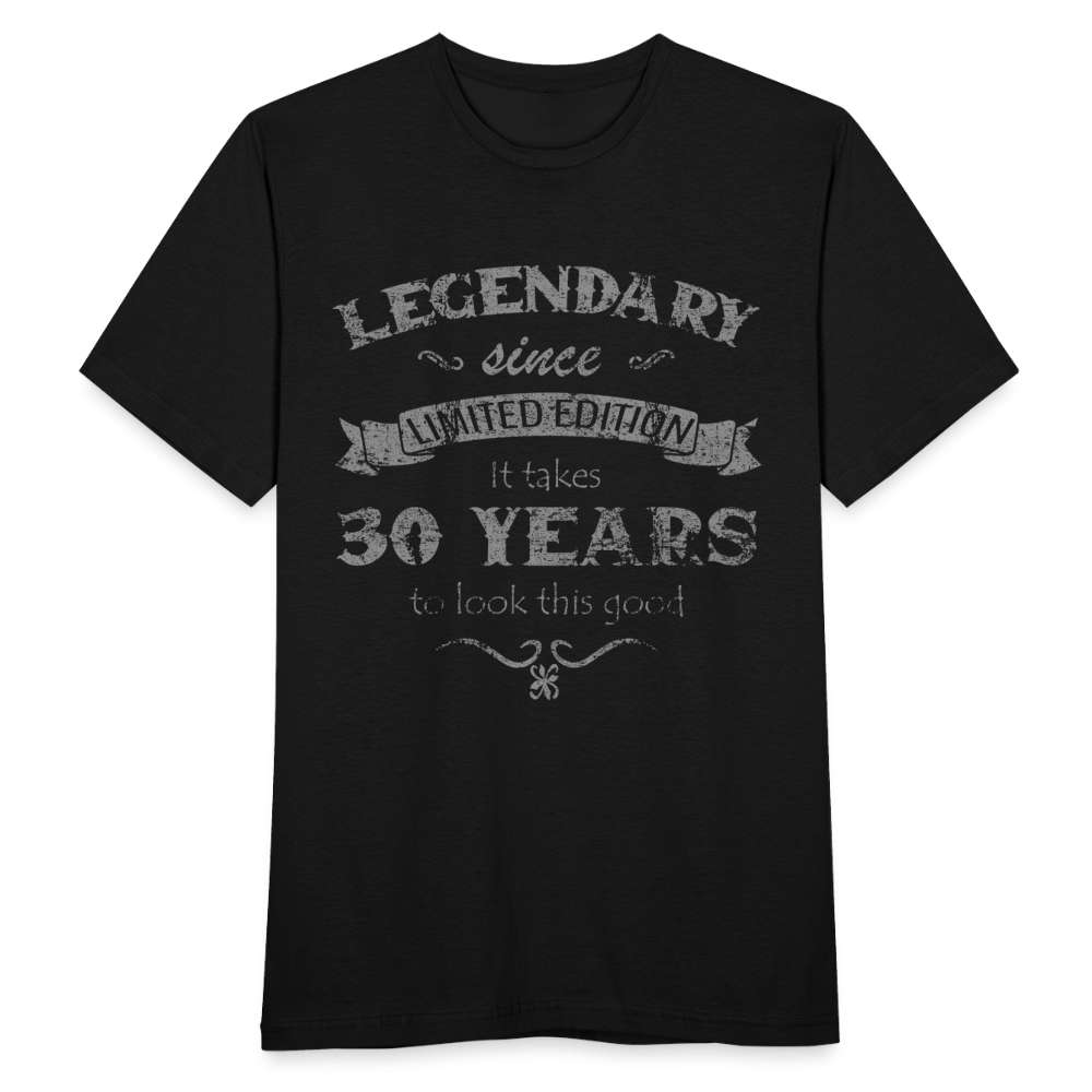 30. Geburtstag Vintage Retro Style Limited Edition Geschenk T-Shirt - Schwarz