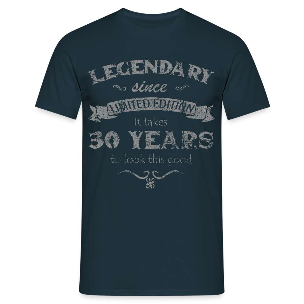 30. Geburtstag Vintage Retro Style Limited Edition Geschenk T-Shirt - Navy