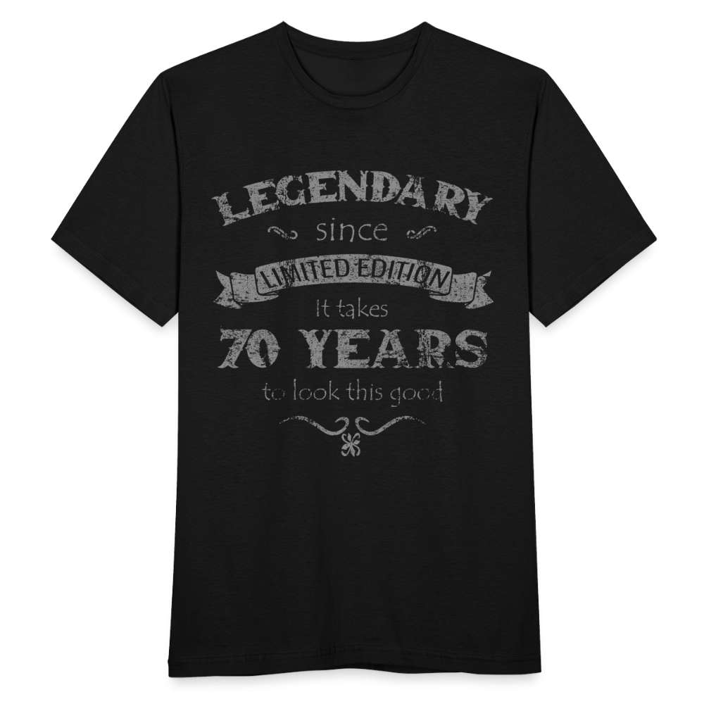 70. Geburtstag Vintage Retro Style Limited Edition Geschenk T-Shirt - Schwarz