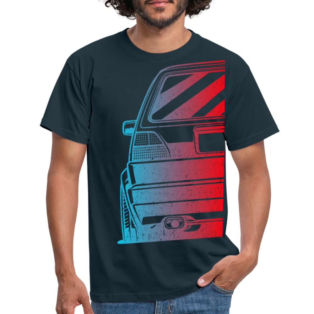 Golf MK2 Shirt Auto Retro Fan T-Shirt - Navy