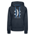 Smiley, Lachen oder Nicht lachen, Du hast die Wahl Lustiger Frauen Premium Hoodie - Navy