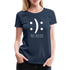 Smiley, Lachen oder Nicht lachen, Du hast die Wahl Lustiges T-Shirt - Navy