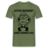 Guten Morgen, ganz Dünnes Eis Lustiges Shirt - Militärgrün