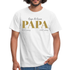 Papa Shirt Namens Shirt Stolzer Papa Personalisierbar Geschenk T-Shirt - weiß