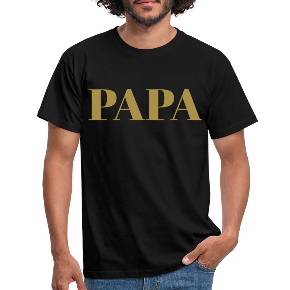 Stolzer Papa Geschenk T-Shirt - Schwarz