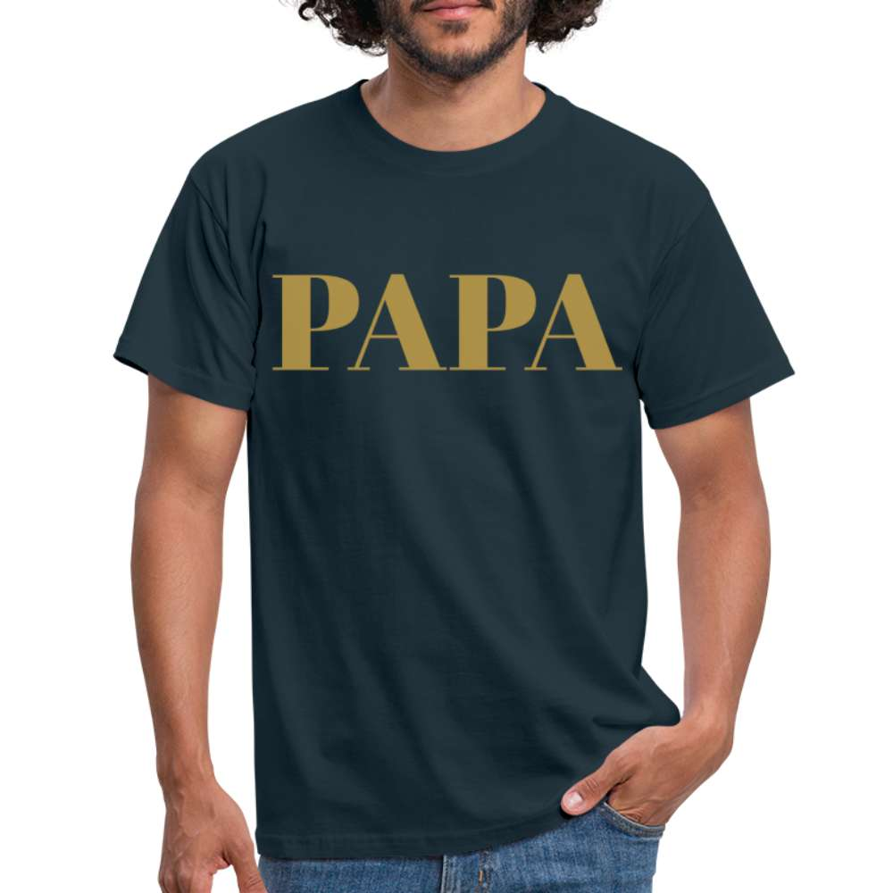 Stolzer Papa Geschenk T-Shirt - Navy