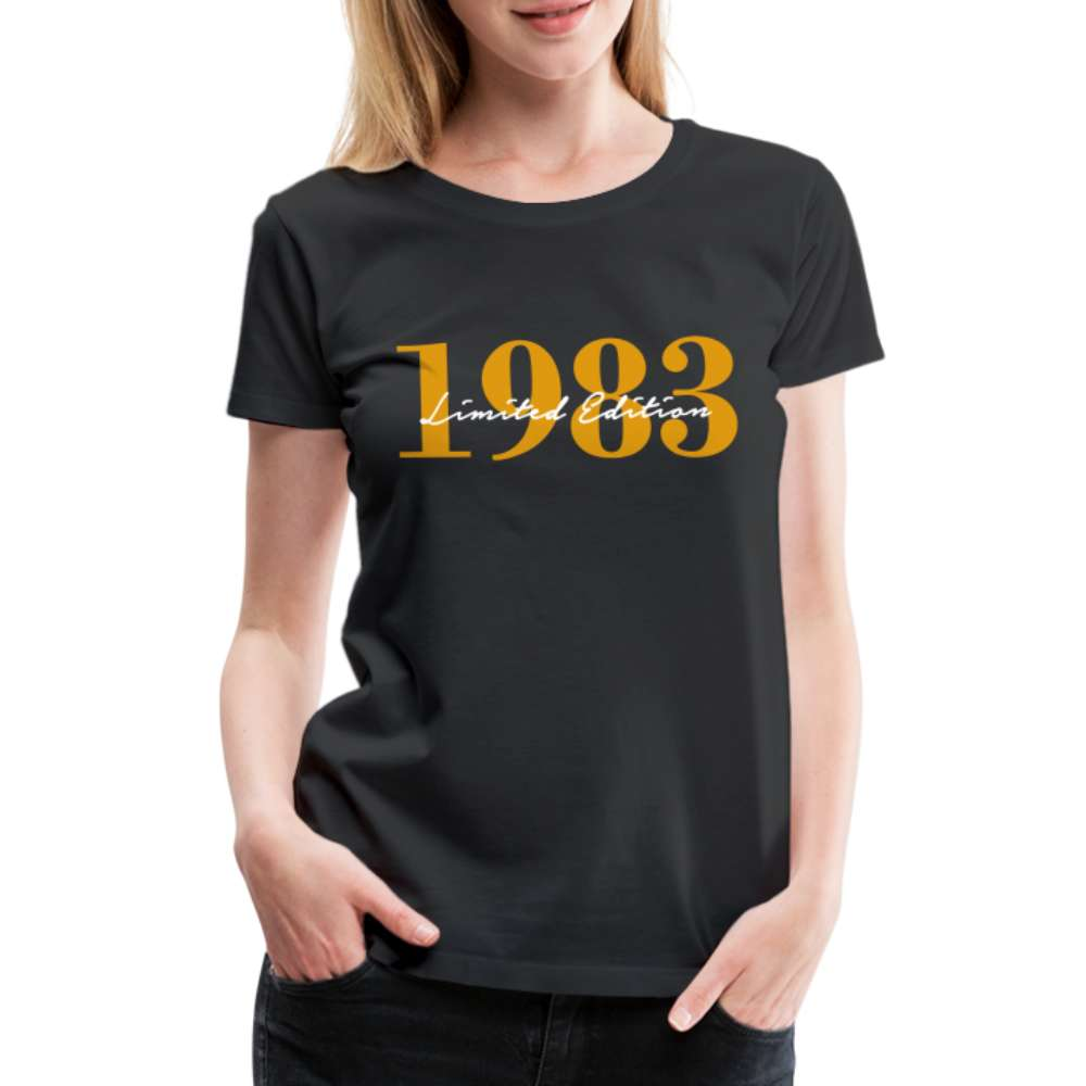 40. Geburtstag - 1983 Limited Edition - Frauen Geschenk T-Shirt - Schwarz