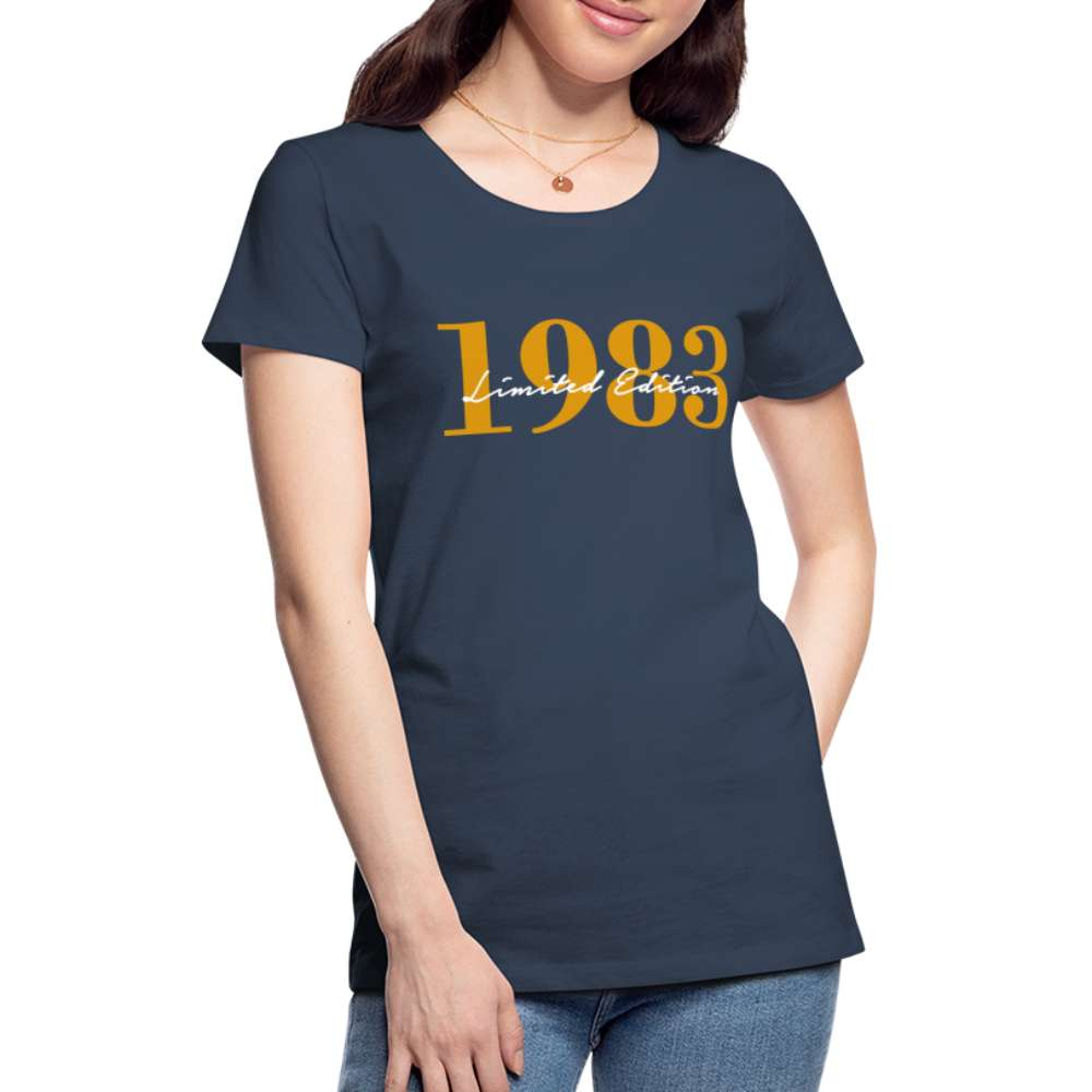 40. Geburtstag - 1983 Limited Edition - Frauen Geschenk T-Shirt - Navy