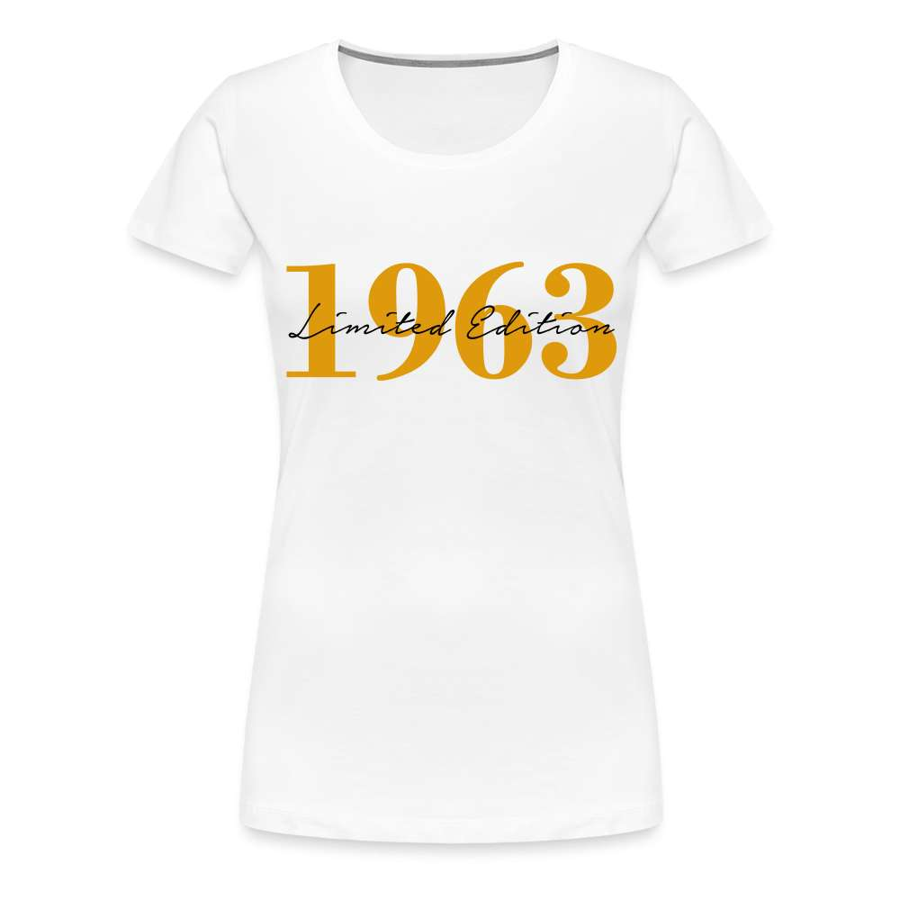 60. Geburtstag - 1963 Limited Edition - Frauen Premium T-Shirt - weiß