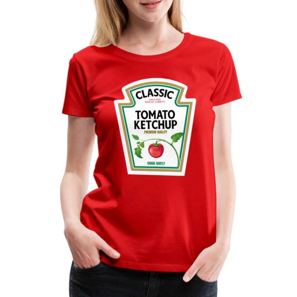 Ketchup Halloween 2022 Kostüm Lustiges Frauen Premium T-Shirt - Rot