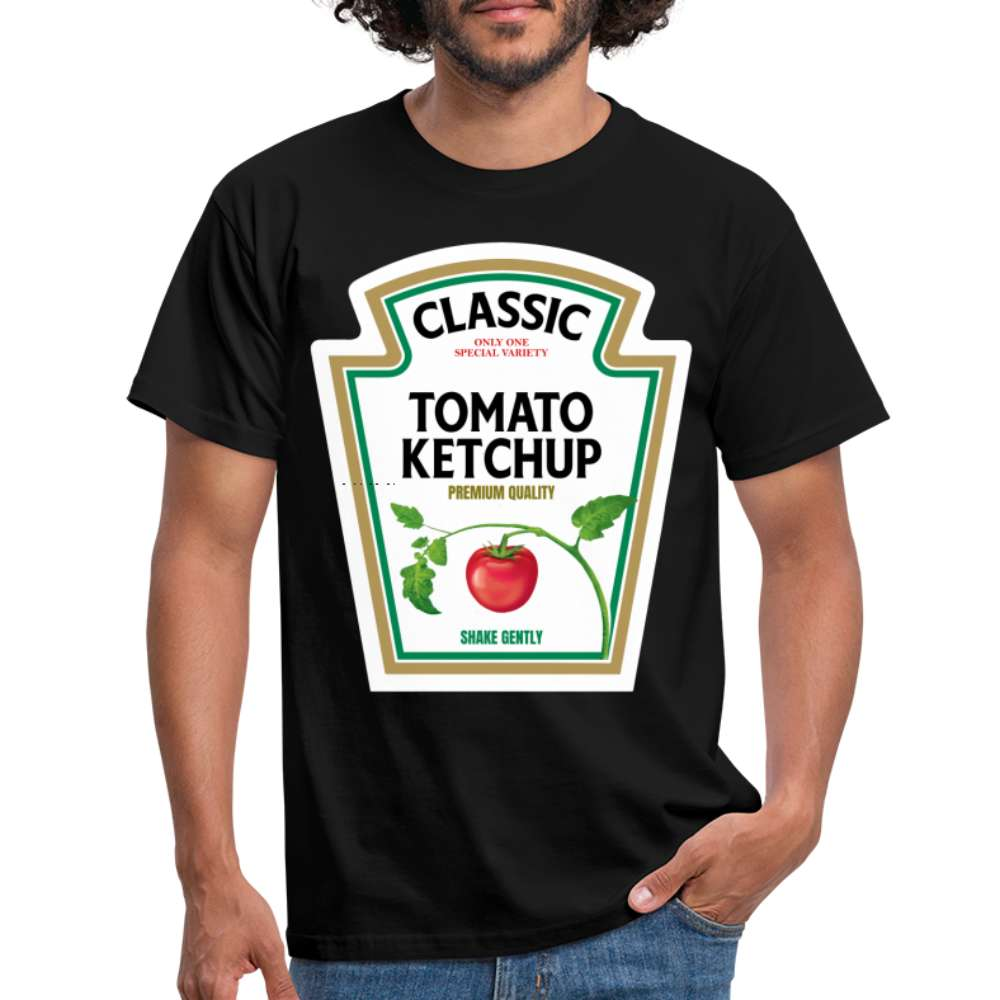 Ketchup Halloween 2022 Kostüm Lustiges T-Shirt - Schwarz