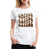 Kaffee Liebhaber Shirt Retro Boho Style Premium T-Shirt - weiß